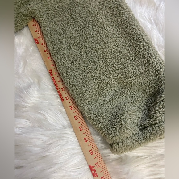 American Eagle Outfitters Sage Teddy Jacket Sz L - Picture 12 of 12